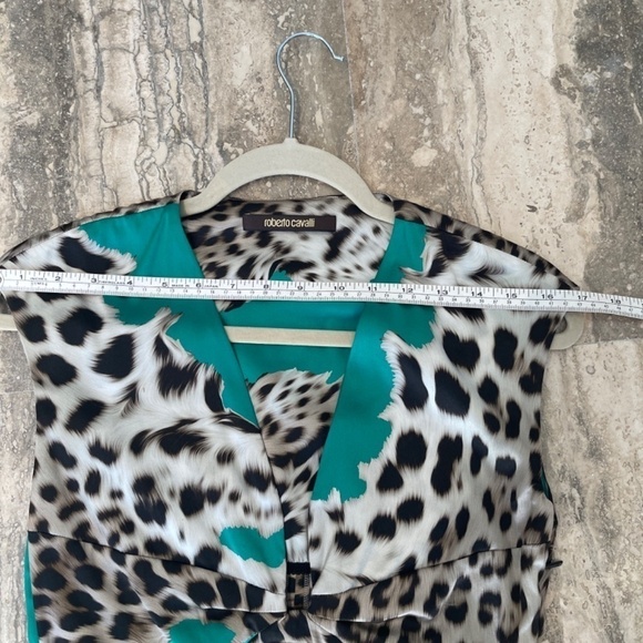 ROBERTO CAVALLI LEOPARD SILK TOP - Picture 6 of 14